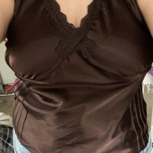 brown vintage tank top